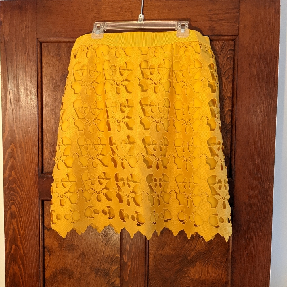 Loft Yellow Skirt
